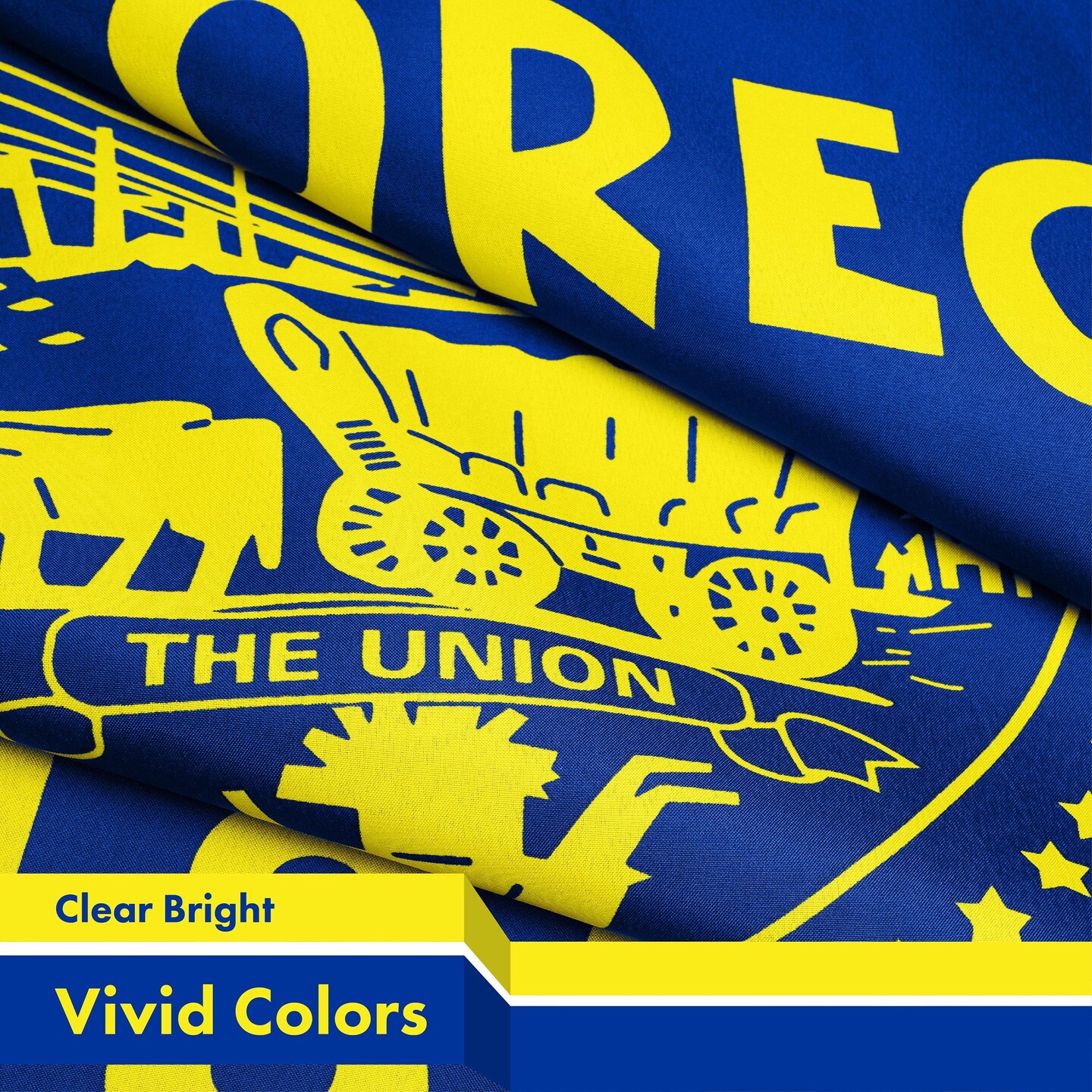 G128 2 Pack: Oregon OR State Flag | 3x5 Ft | Double LiteWeave Pro Series Double Sided Printed 150D Polyester | Indoor/Outdoor, Brass Grommets, Thicker and More Durable Than 100D 75D Poly, 2-ply