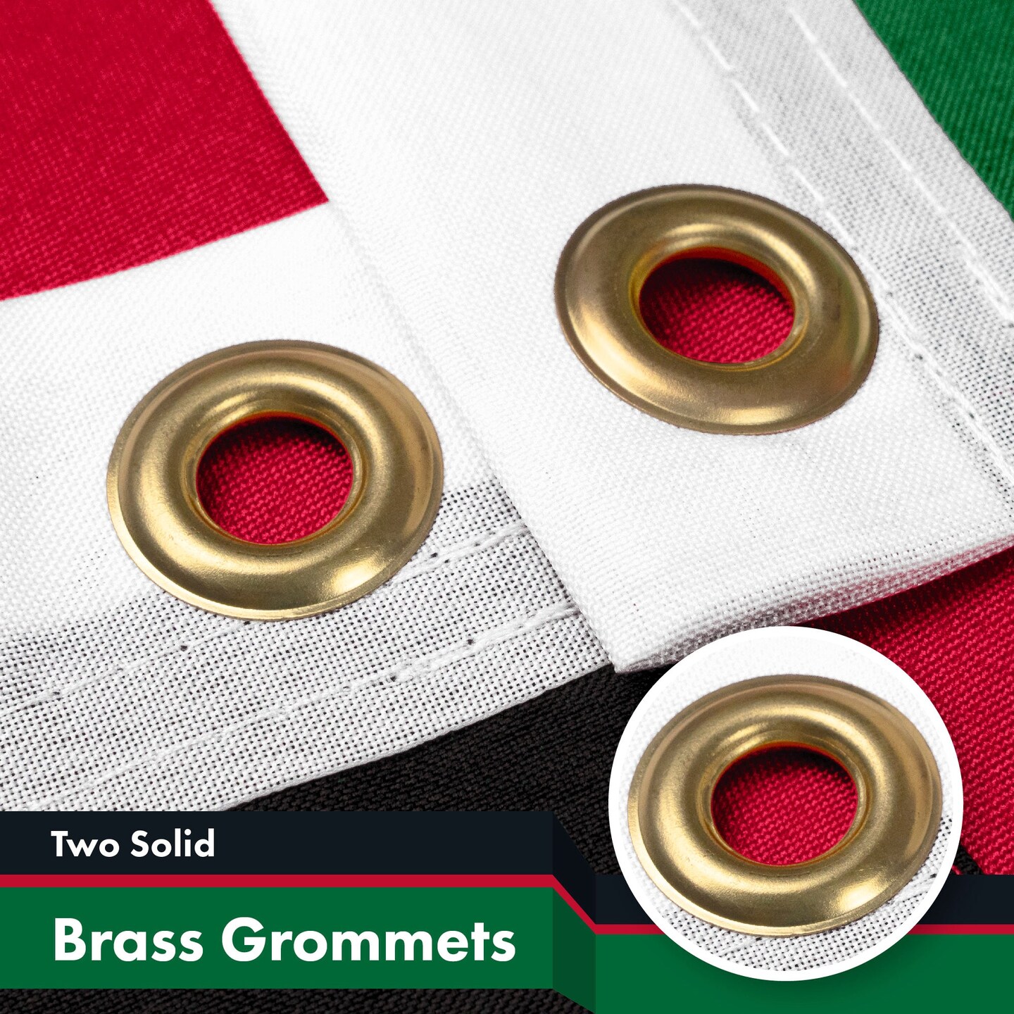 G128 5 Pack: Kenya (Kenyan) Flag | 3x5 feet | Printed 150D Indoor/Outdoor, Vibrant Colors, Brass Grommets, Quality Polyester, Much Thicker More Durable Than 100D 75D Polyester
