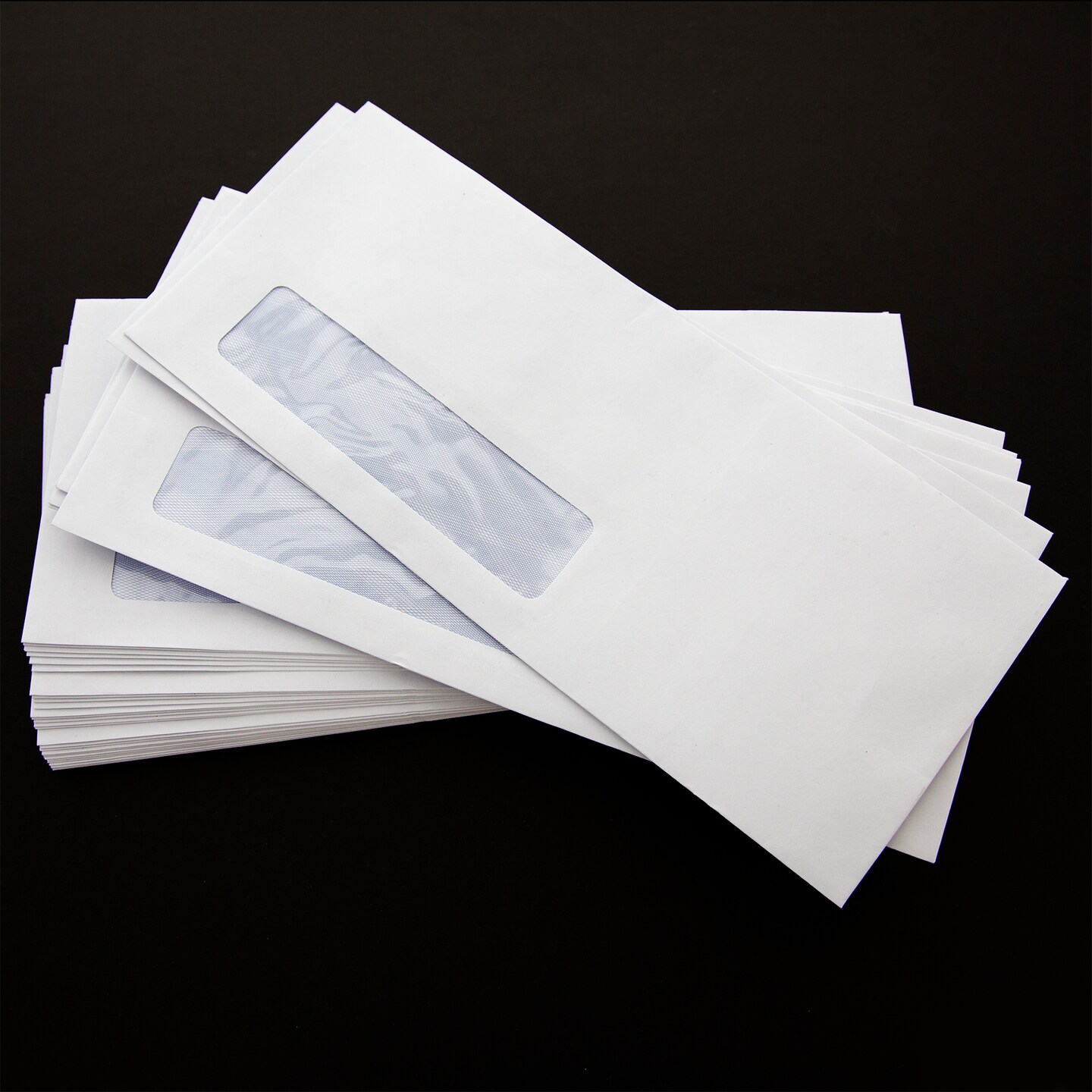 BAZIC #10 Self-Seal White Single Window Envelopes (500/Pack)