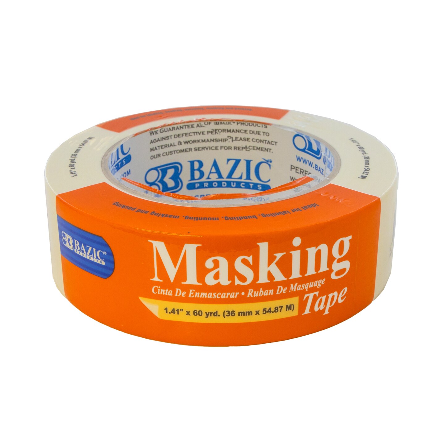 BAZIC 1.41&#x22; X 2160&#x22; (60 Yards) General Purpose Masking Tape