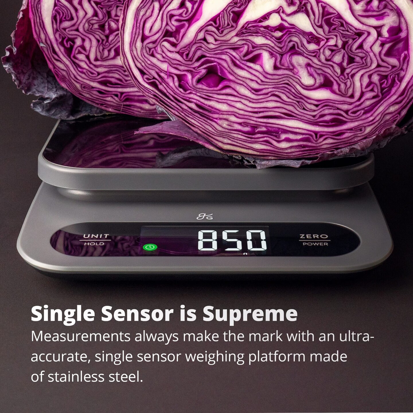 High Capacity Kitchen Scale - Premium Food Scale with 22-Pound Capacity, Weighs in Grams & Ounces, Features a Hi-Def LCD Screen and Stainless Steel Platform, Designed in St. Louis