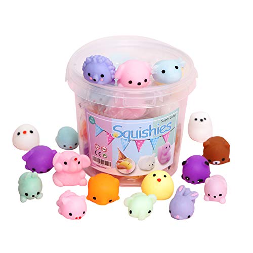 Squishies Mochi Squishy Toys 40pcs Party Favors Pour les enfants Mini  Squishy Kawaii Mochi Animal Random