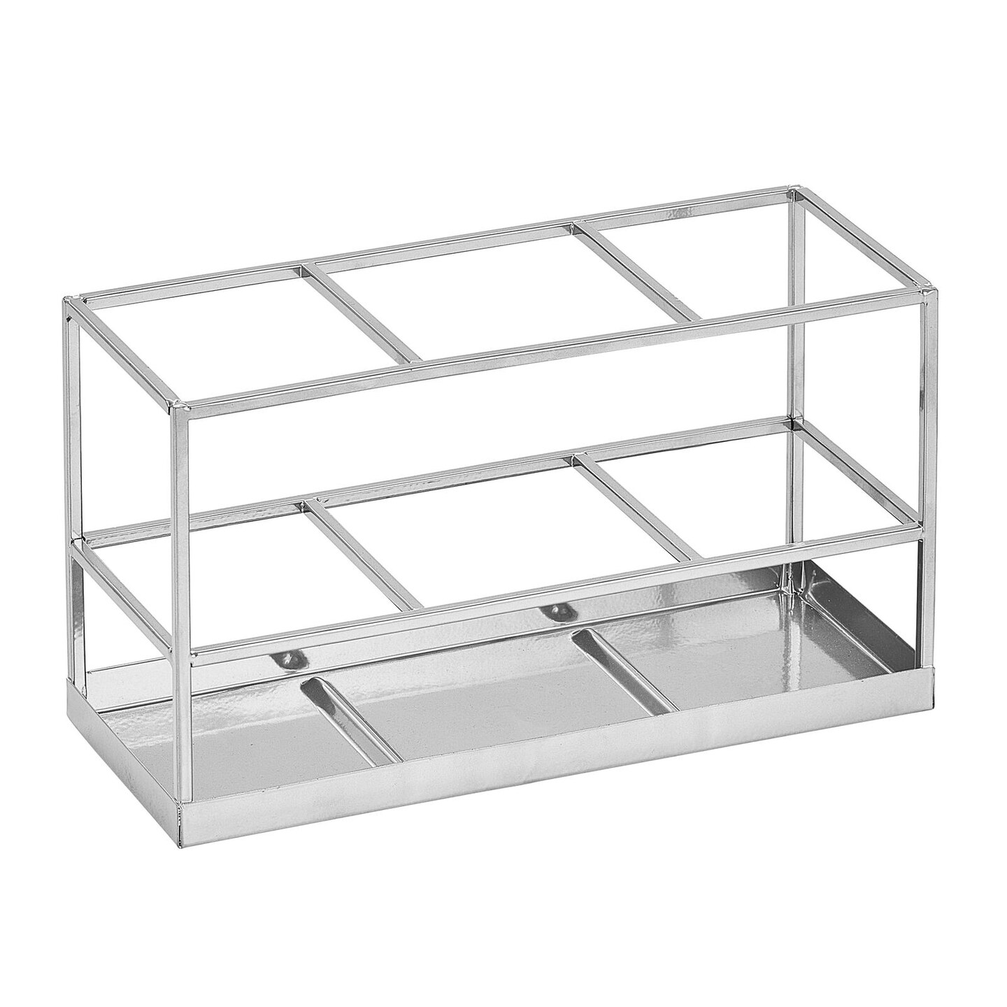 mDesign Steel Bathroom Countertop Hair Care Storage Organizer Basket