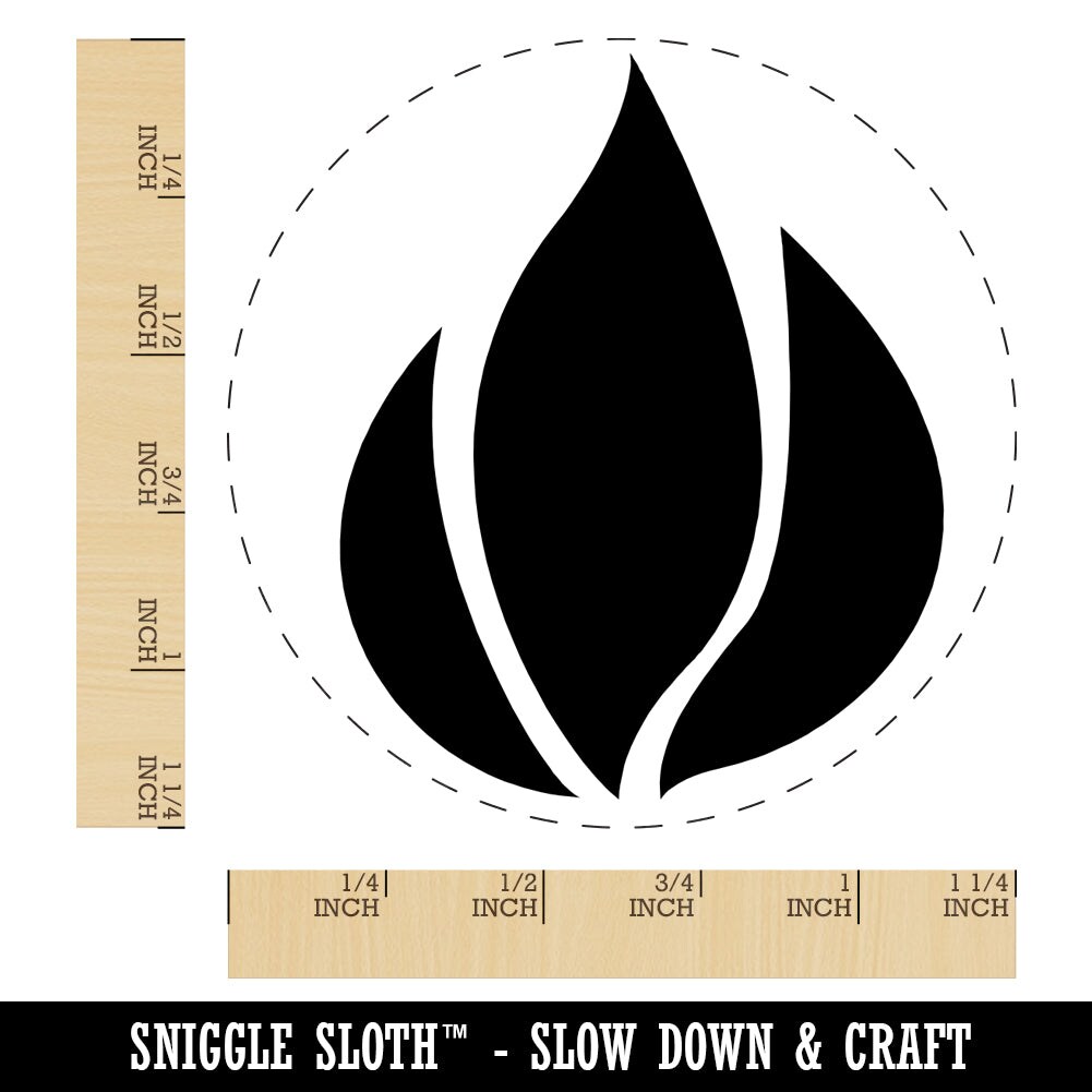Fire Symbol Rubber Stamp for Stamping Crafting Planners