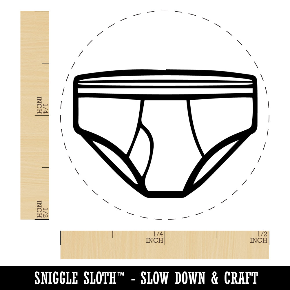 Briefs Men Underwear Rubber Stamp for Stamping Crafting Planners