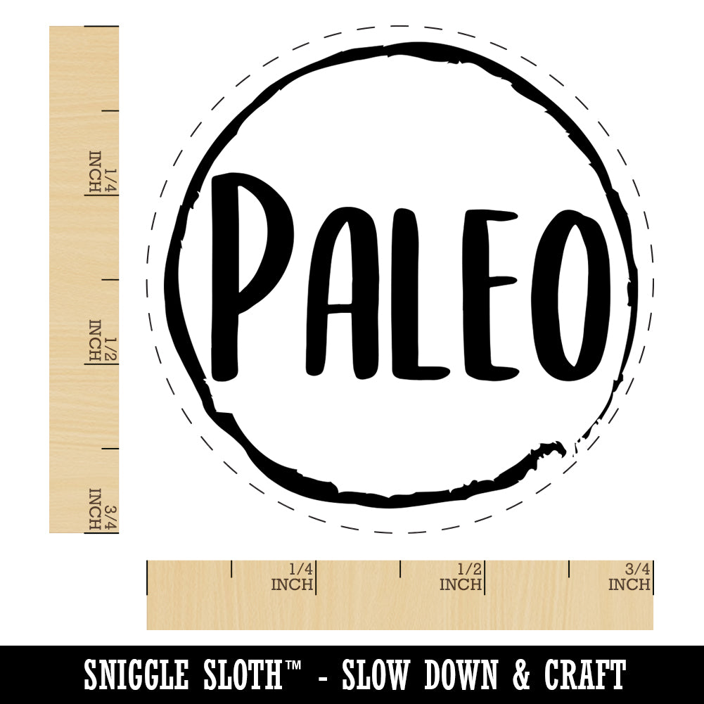 Paleo Food Diet Rubber Stamp for Stamping Crafting Planners