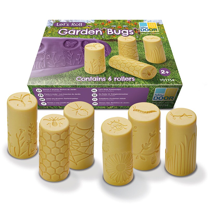 Let&#x27;s Roll, Garden Bugs Rollers, Set of 6