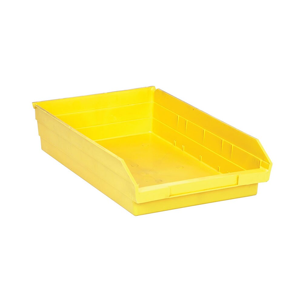 Quantum Storage Economy Shelf Storage Units with Bins, Yellow