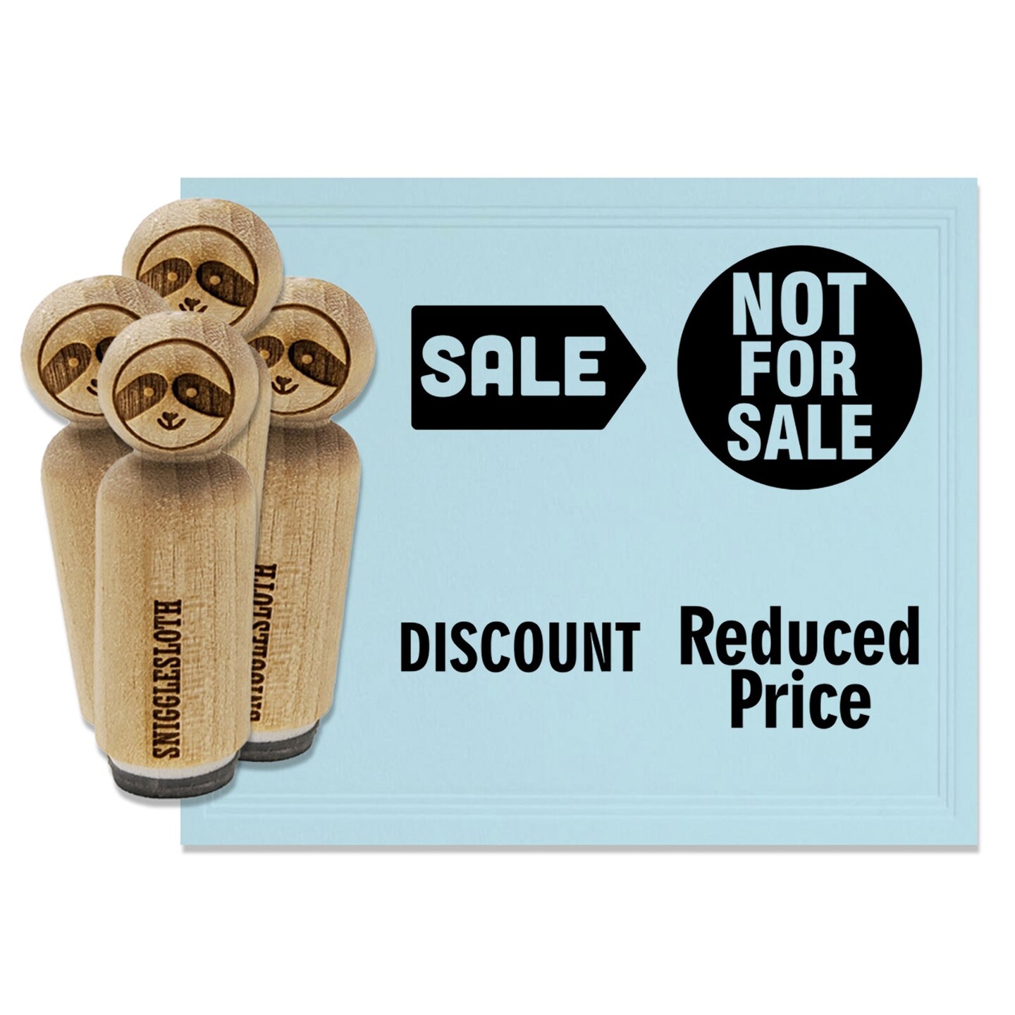 Labels Not For Sale Reduced Price Discount Rubber Stamp Set for Stamping Crafting Planners