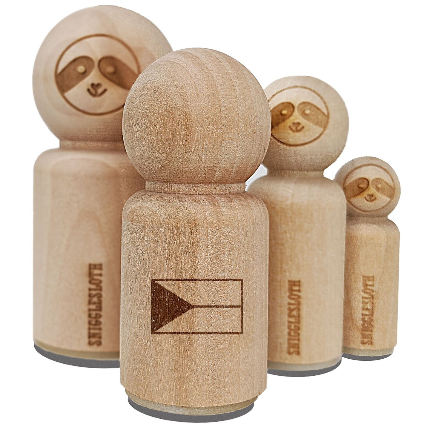 Czech Republic Flag Rubber Stamp for Stamping Crafting Planners