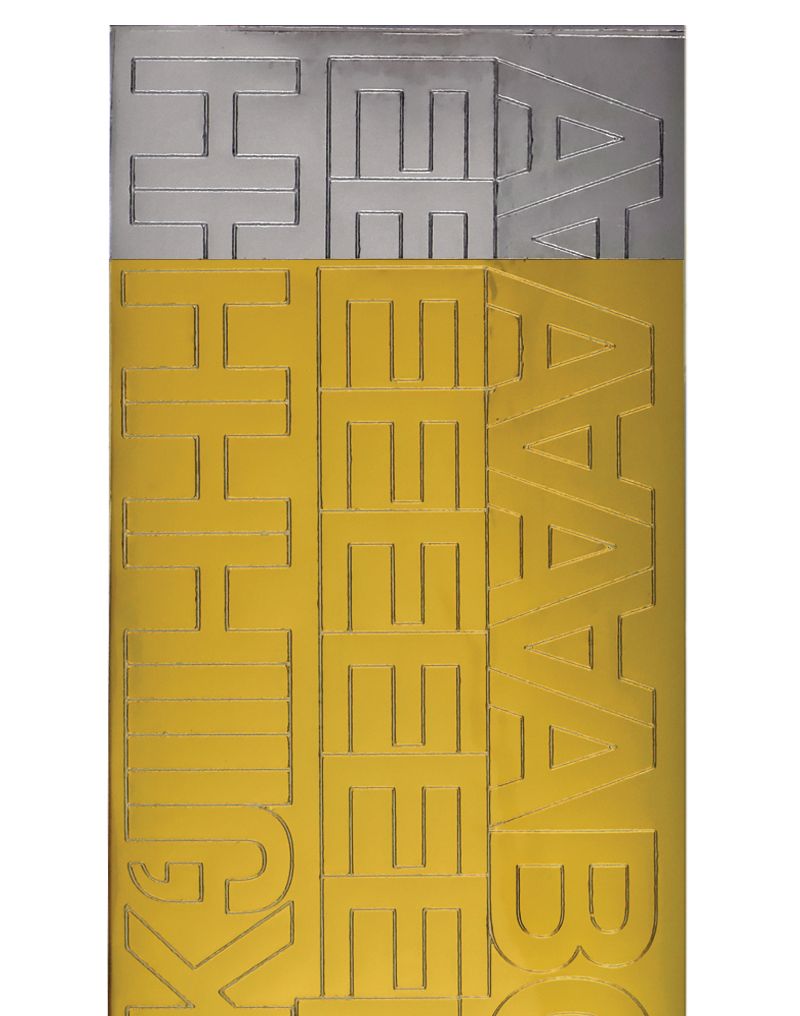 Creative Start Vinyl Self-Adhesive Metallic Letters and Numbers, 1", Helvetica Font, Gold and Silver Foil, 256 count