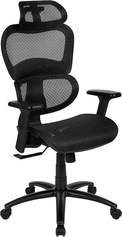 Ergonomic Mesh Office Chair with Synchro-Tilt, Pivot Adjustable