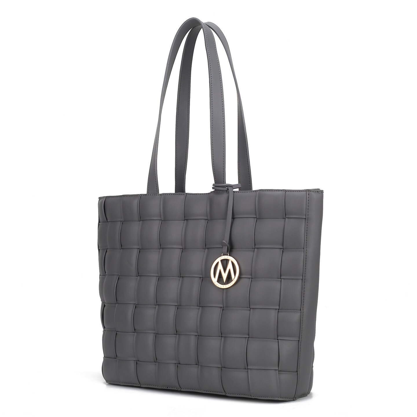 MKF Collection by Mia K - Women's Rowan Woven Vegan Leather Tote Bag