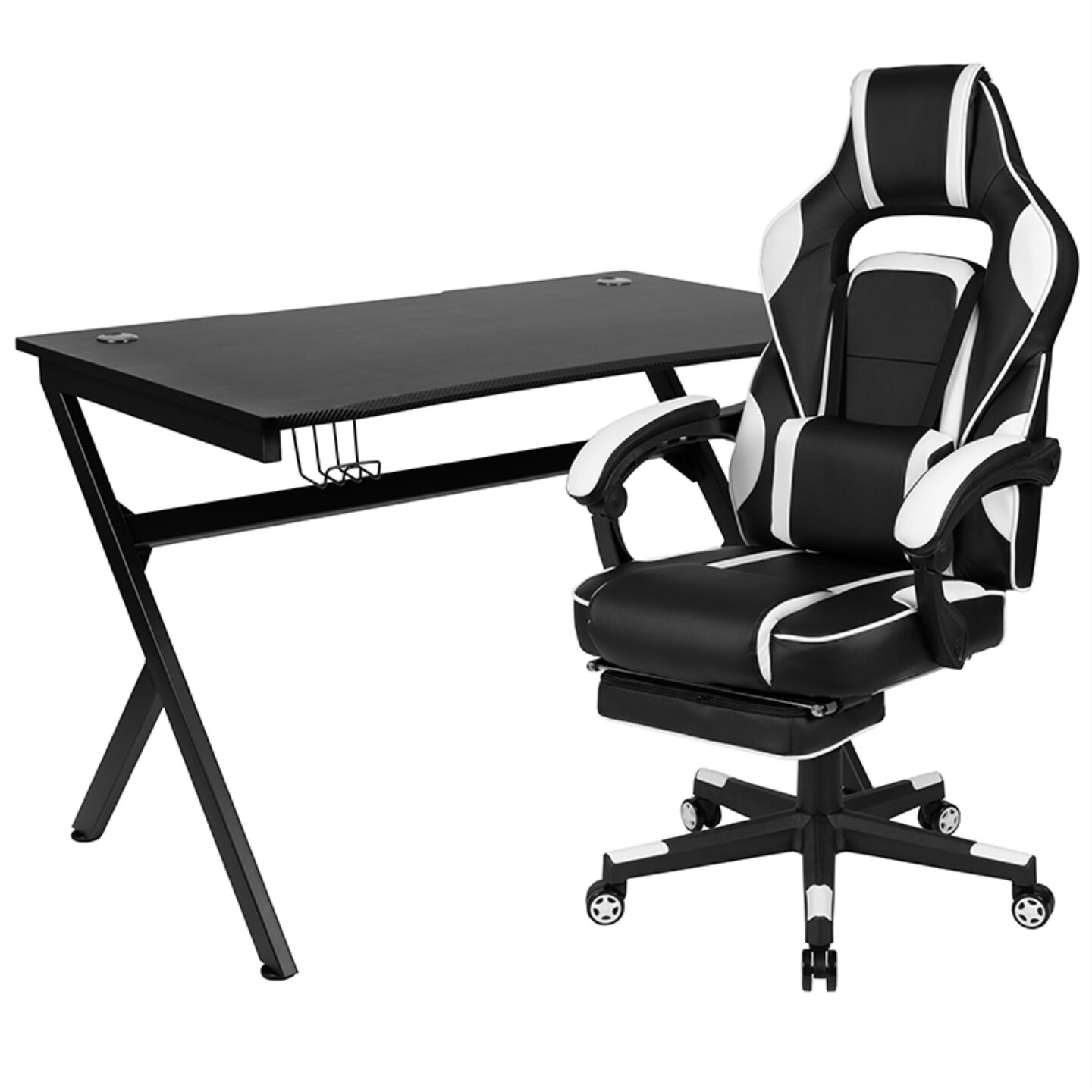 Gaming chair best sale and desk combo