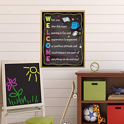 Welcome Classroom Poster Back to School Classroom Decorations Motivational Sign 11 X 14 for Preschool Middle High School Classroom Decor