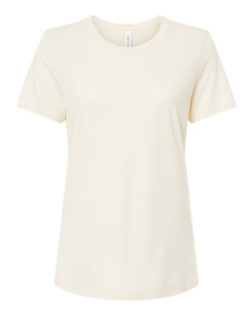 BELLA + CANVAS Women’s Relaxed Fit Triblend Crew Neck Tee for Casual Layering & Print Ready Fashion