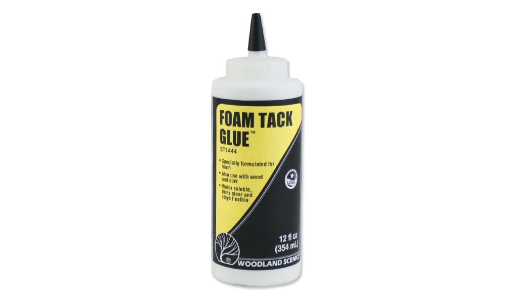 Woodland Scenics   FOAM TACK GLUE 12 FL OZ Scenery Accessories