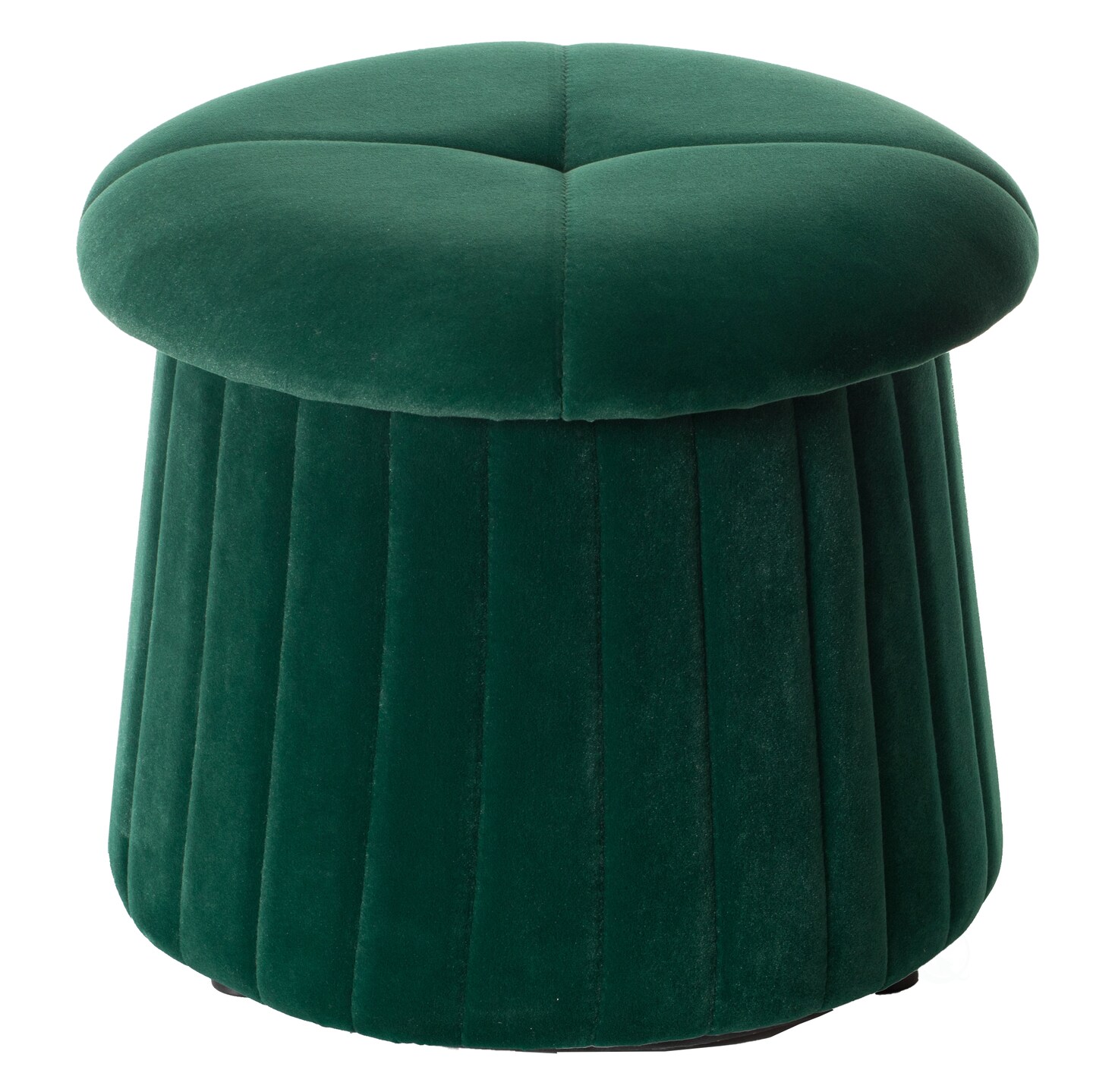 Modern Tufted Velvet Mushroom Shape Storage Ottoman Storage Stool Trunk