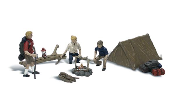 Woodland Scenics  HO-Scale HO CAMPERS Diorama Accessory