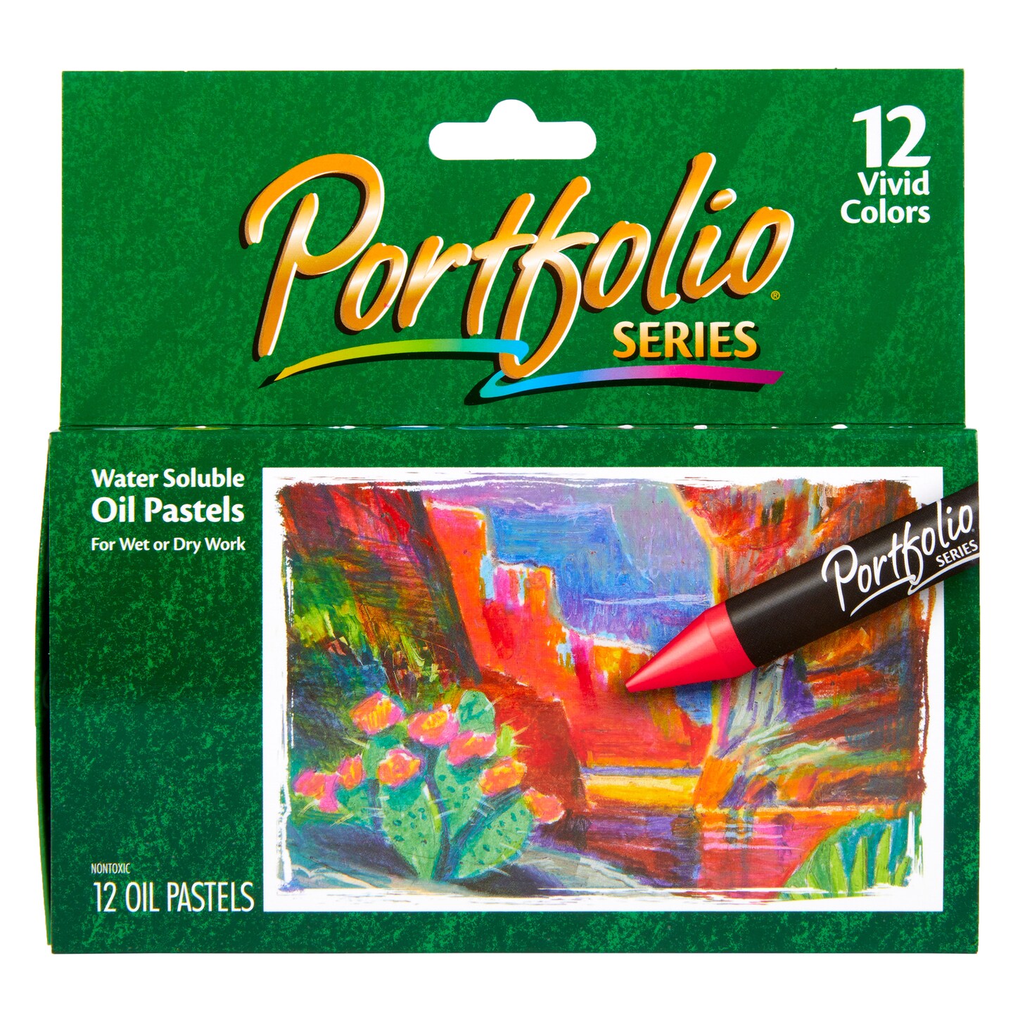 Crayola - Portfolio Series Water-Soluble Oil Pastel - 12-Color Set