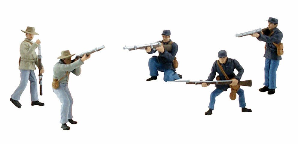 Woodland Scenics   AMERICAN CIVIL WAR SOLDIERS Diorama Accessory
