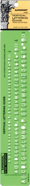 Pickett Vertical Lettering Guide