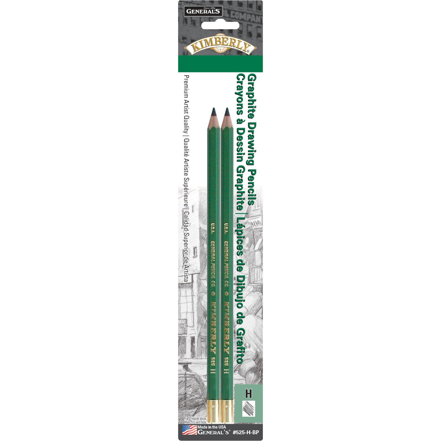 General Pencil Kimberly Drawing Pencil Set, 2Pencils, H Michaels
