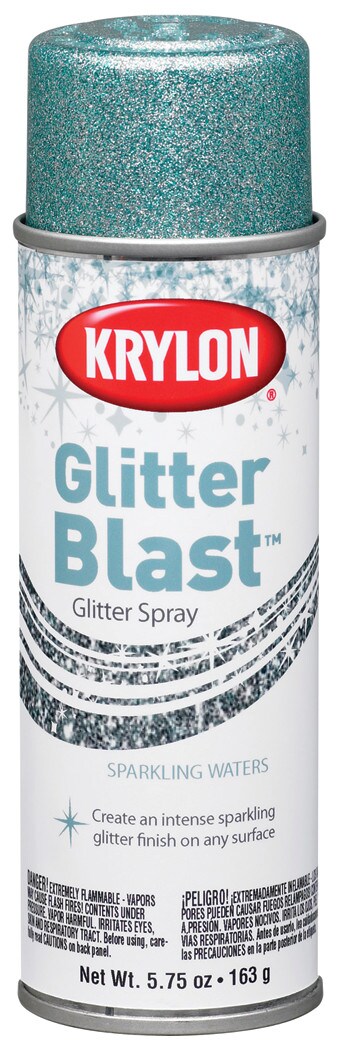 Krylon Glitter Blast Glitter Spray Paint, 5.7 oz., Sparkling Waters