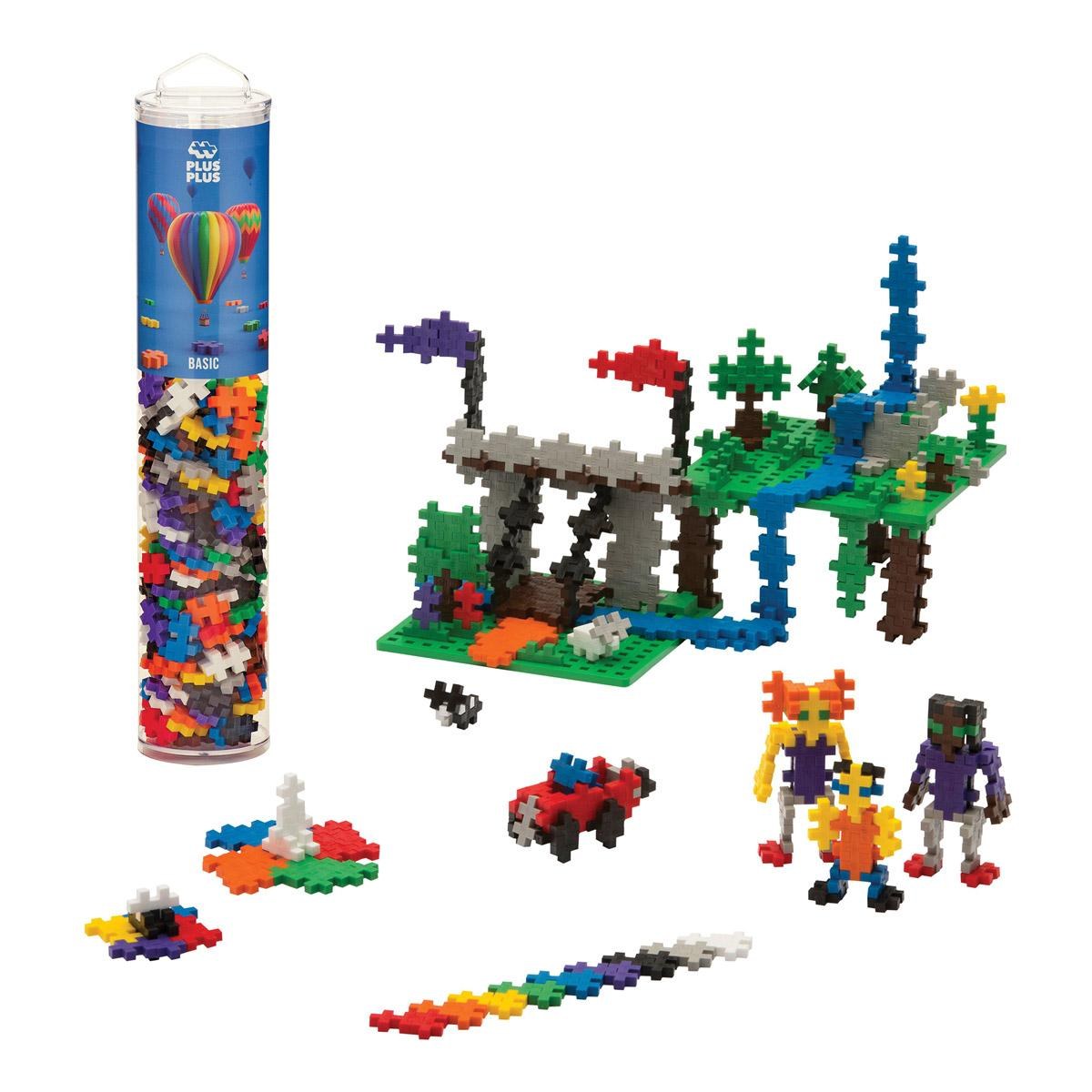Plus-Plus Plus-Plus 240 Piece Basic Color & Baseplate Duo