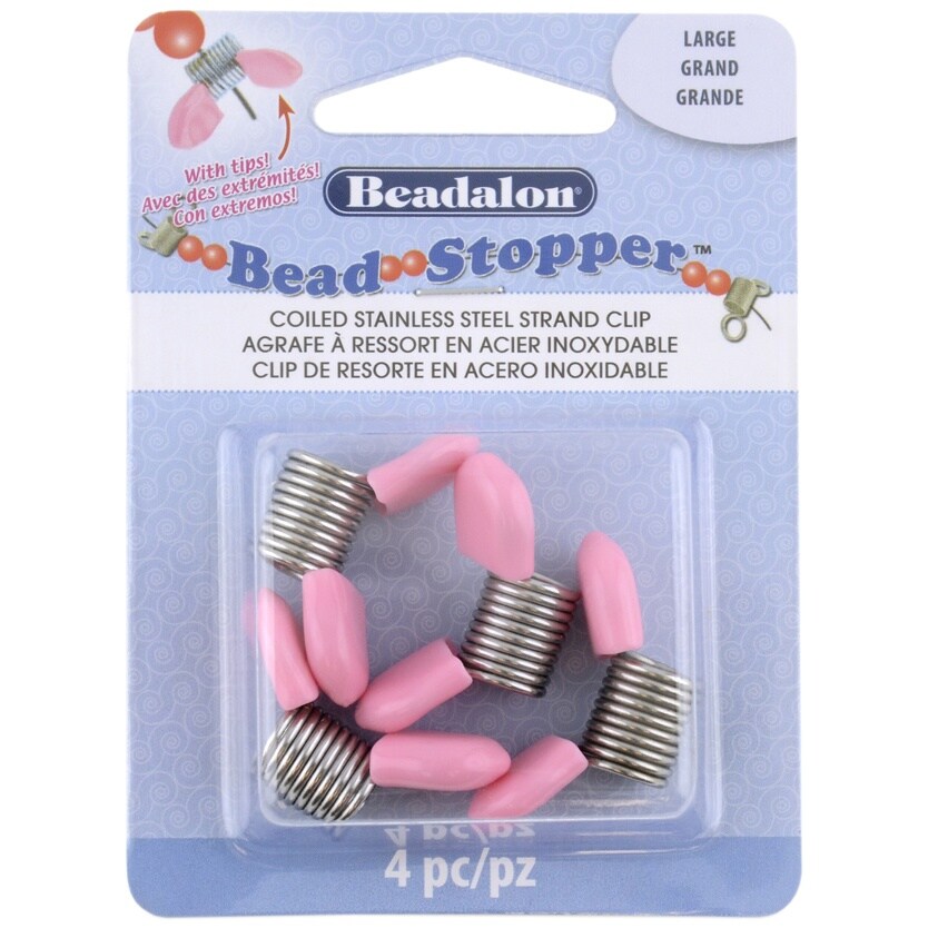 Beadalon Bead Stopper 4/Pkg-Large With Plastic Tips
