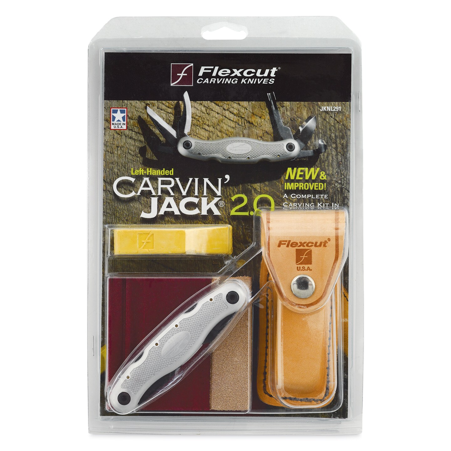 Flexcut Carvin&#x27; Jack 2.0 Folding Knife - Left-Handed