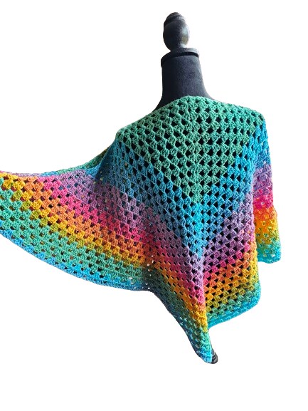 Boho Hippie Cold Shoulder Poncho, Crocheted | MakerPlace by Michaels