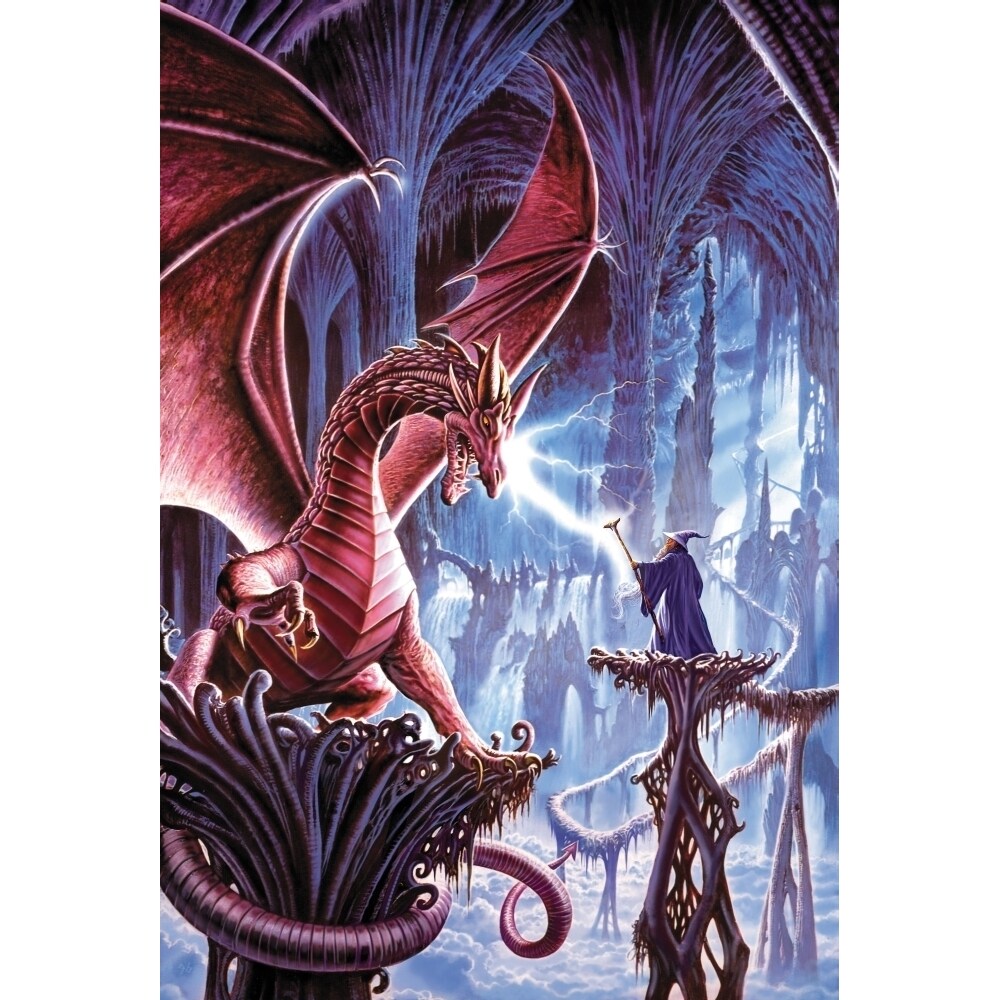 The Dragons Lair Poster Print By Steve Crisp