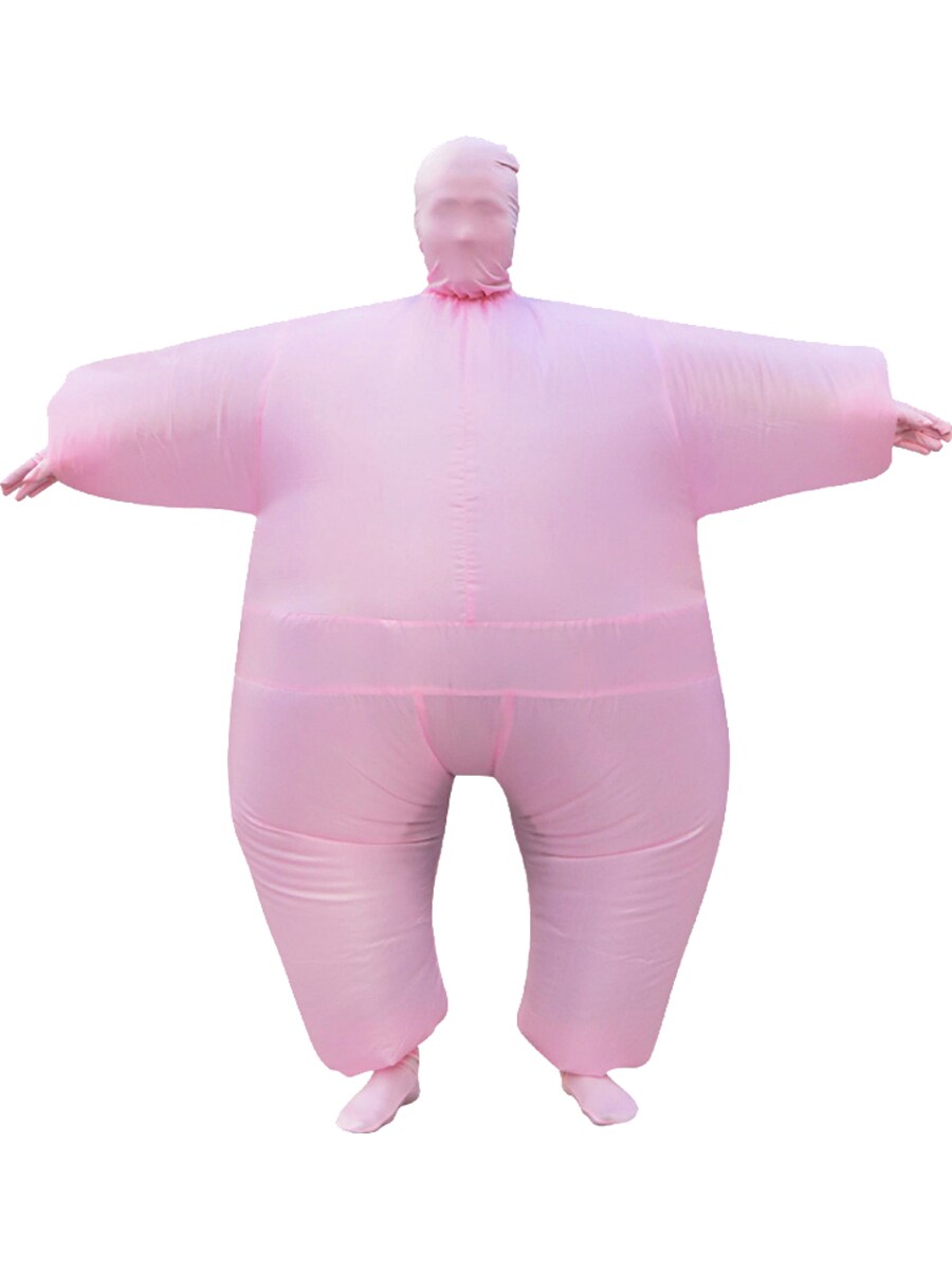 Adult&#x27;s Large Man Inflatable Pink Bodysuit Costume