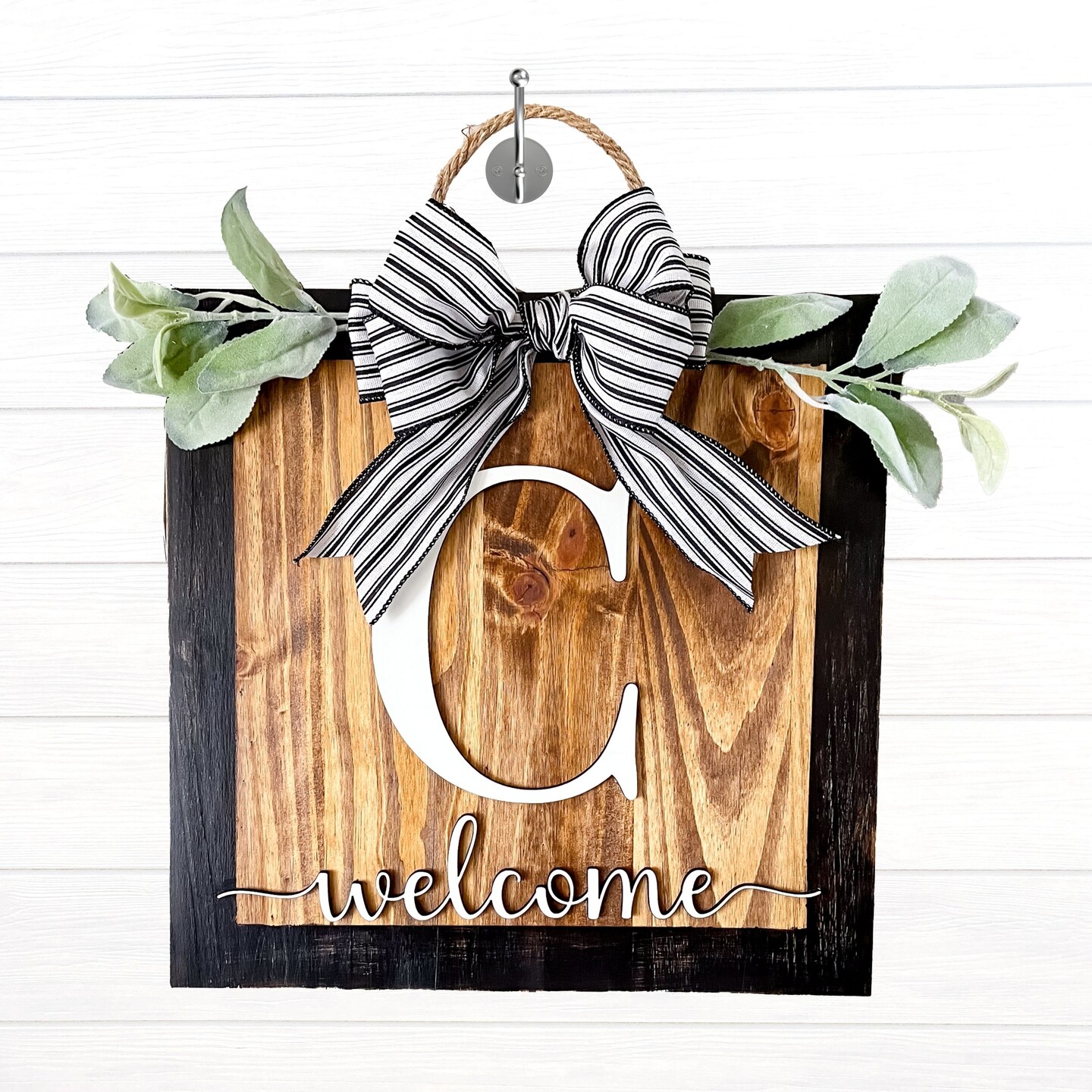 Front Door Decor | Welcome To Our Home| Year Round Wreath | Door Hanger | Door Wreath | Housewarming Gift | Home Decor sold | Front Door Sign