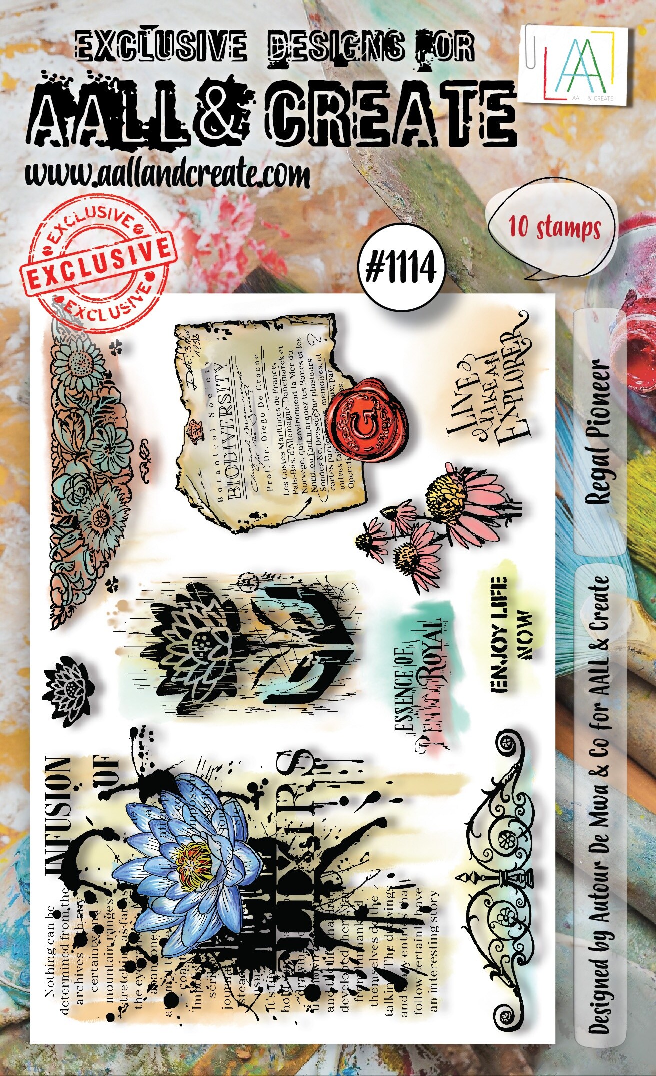 AALL And Create A6 Photopolymer Clear Stamp Set-Regal Pioneer
