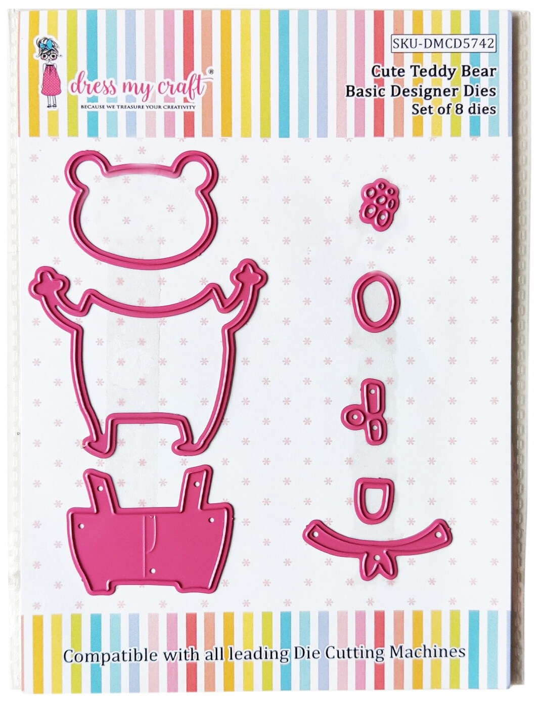 Dress My Craft Basic Designer Dies-Cute Teddy Bear