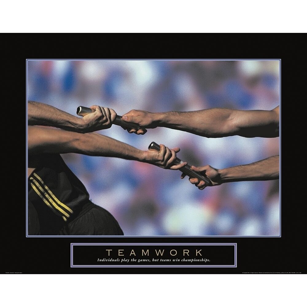 Posterazzi Teamwork - Track and Field Poster Print by Unknown Unknown