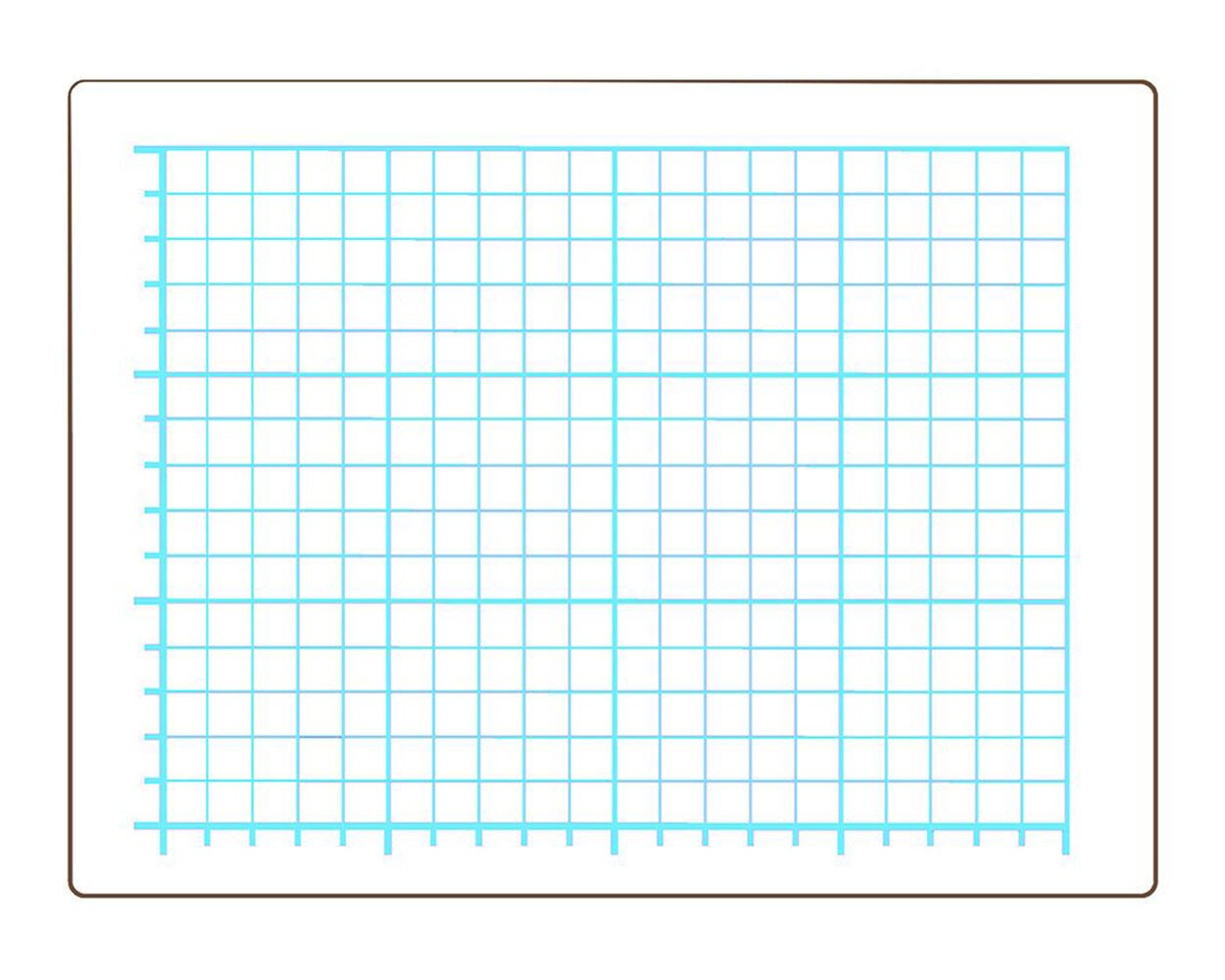 Blue Summit Supplies Graphing Dry Erase Sheets, 8 x 12, 30 Pack