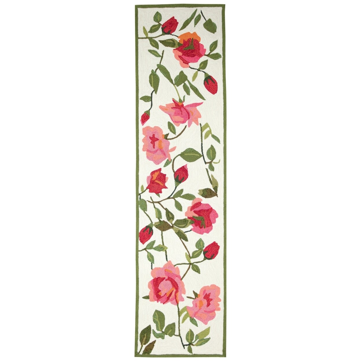 The Rug Department Liora Manne Ravella China Roses Indoor Outdoor Area Rug Rose