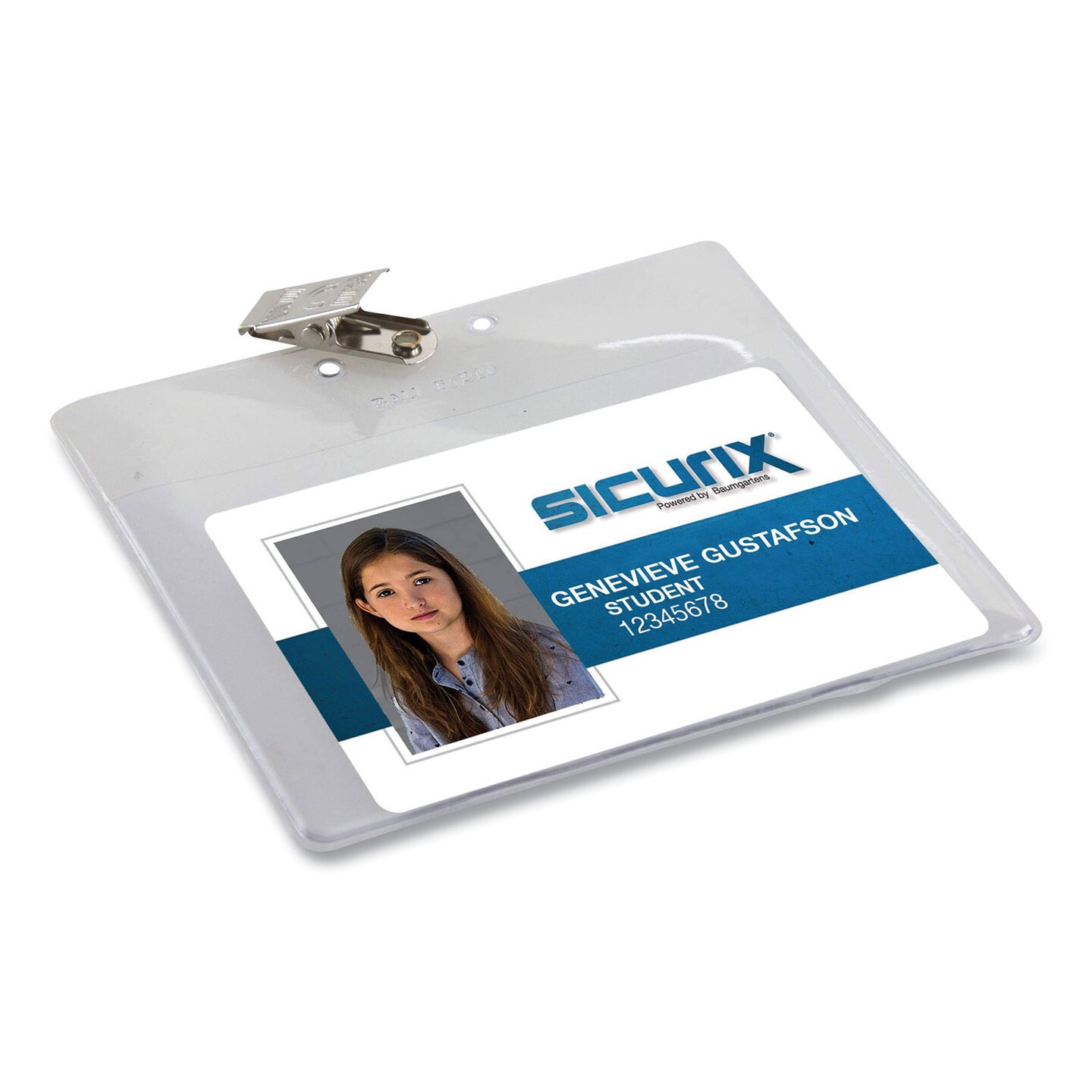 SICURIX Badge Holder, Horizontal, 3 x 4, Clear, 50/Pack SICURIX Badge Holder, Horizontal, 3 x 4, Clear, 50/Pack