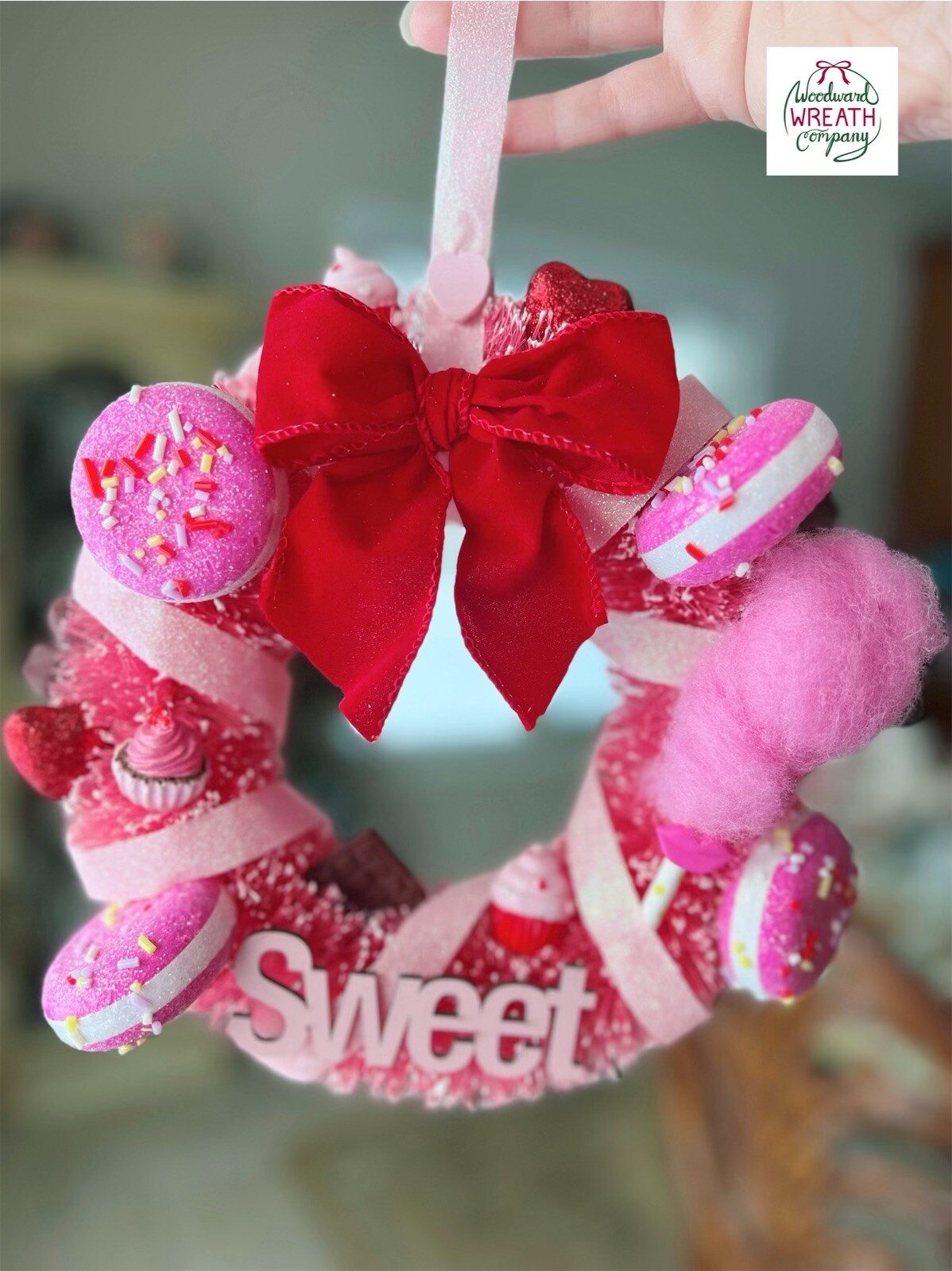 2.5 Valentine Heart Cookies Ribbon: Pink - 10yds (RGF117415) – The Wreath  Shop