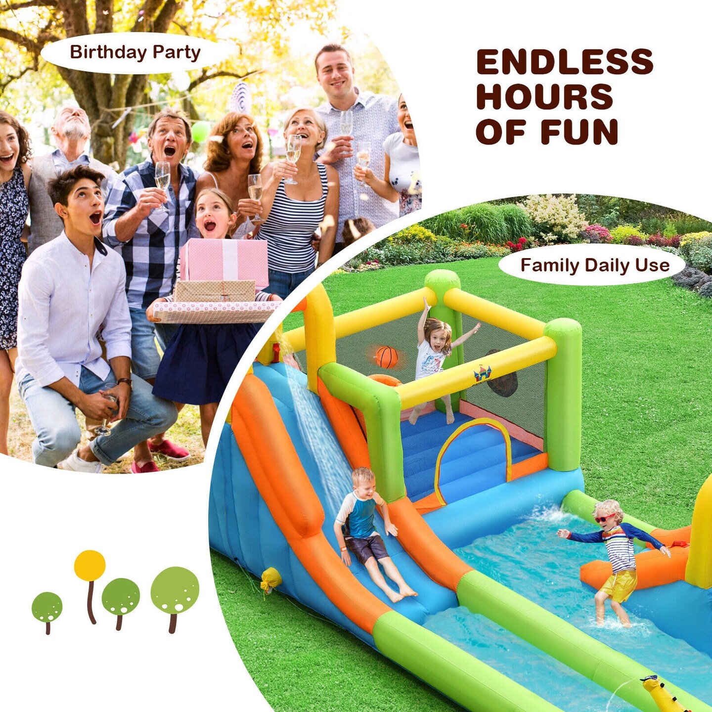 Inflatable Water Slide Park Bounce House
