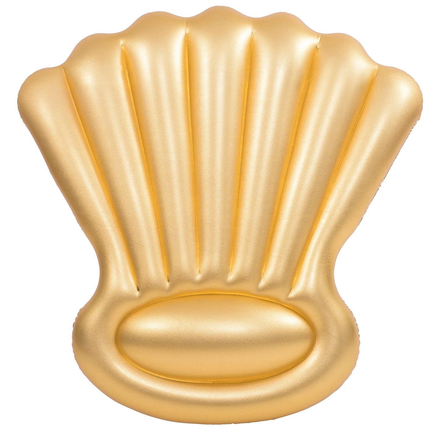Pool Central 6' Inflatable Golden Shell Swimming Pool Float