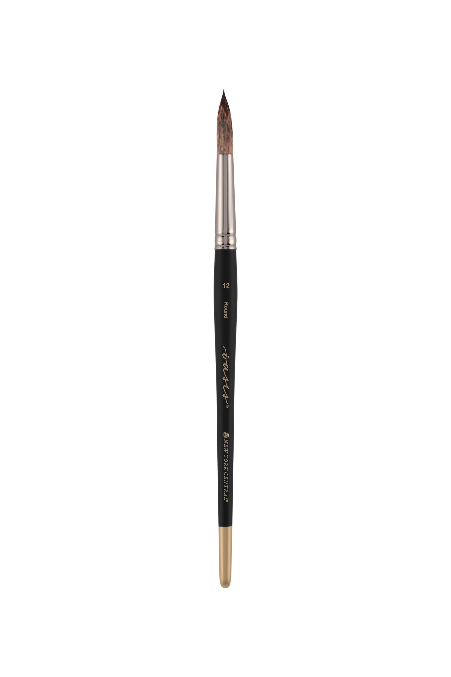 New York Central Oasis Synthetic Brush - Assorted Shape - Handmade in Germany, Professional Watercolor Brushes with Ergonomic Handle, Soft, Absorbent Bristles for Artists