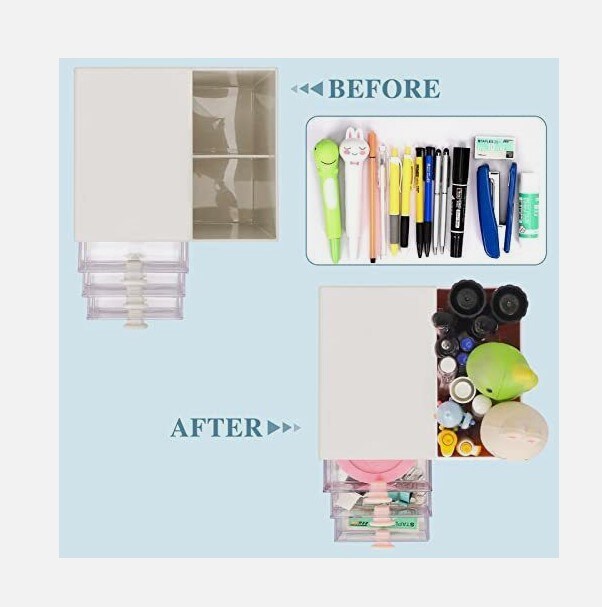 3 Drawer Office Desk Organizers