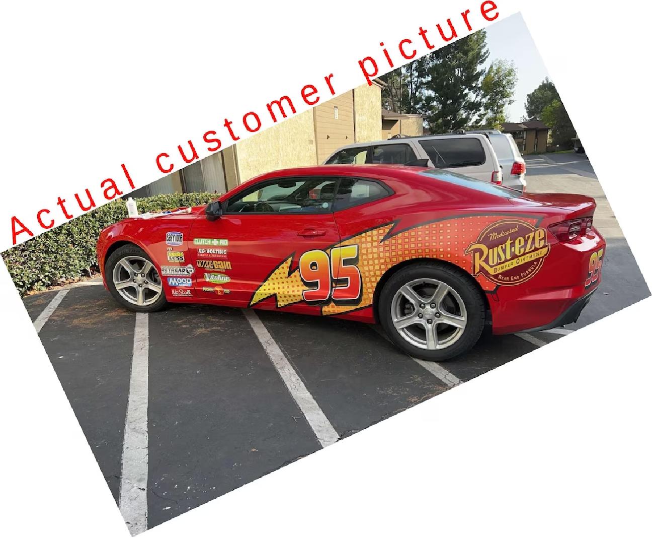 Mcqueen car discount wrap