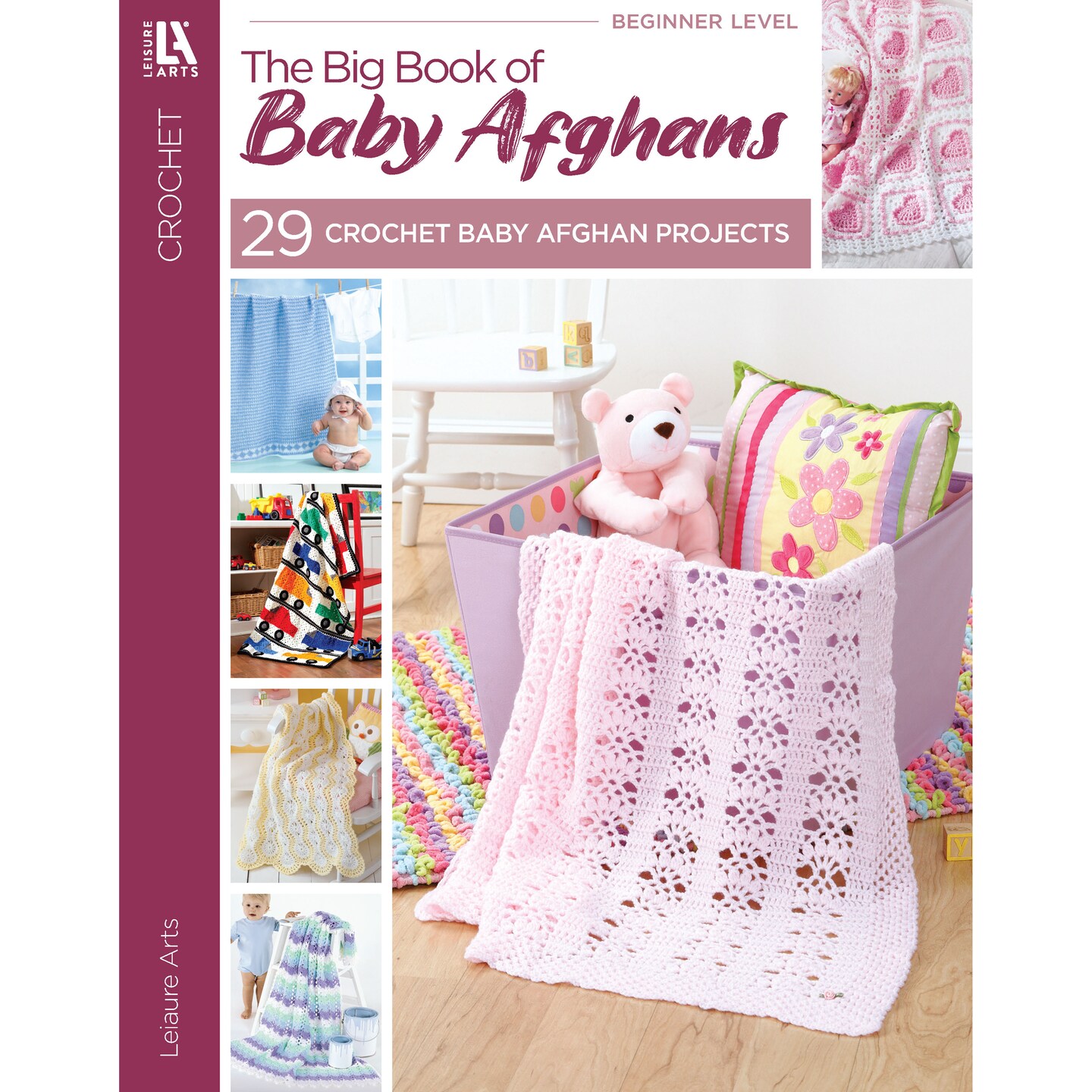 Leisure Arts Big Book of Crochet Baby Afghans- crochet book includes 29 crochet patterns for baby afghan blankets. Crochet Books; pick a pattern and create the perfect crochet blanket for babies