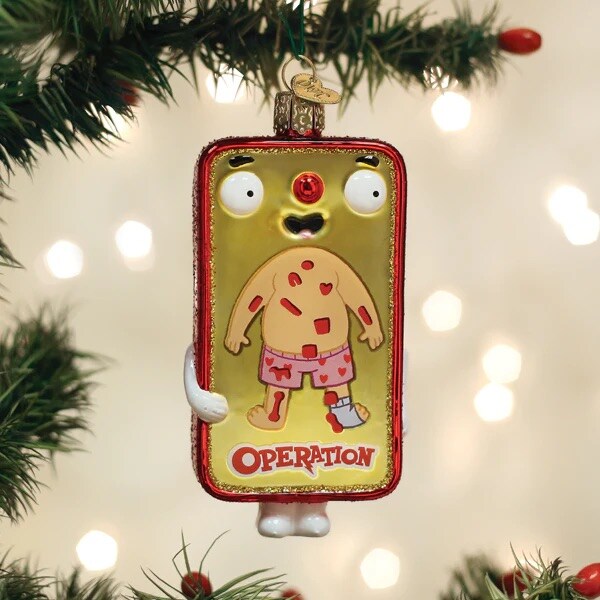 Old World Christmas: Hasbro Game Hanging Ornaments, Set of 5