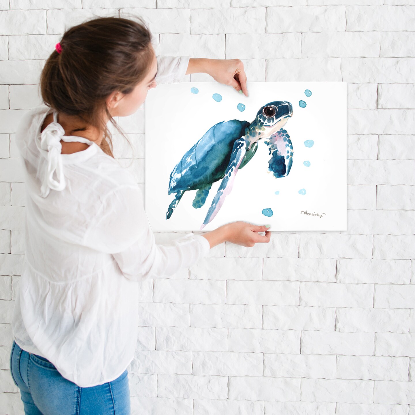 Baby Sea Turtle  by Suren Nersisyan  Poster - Americanflat